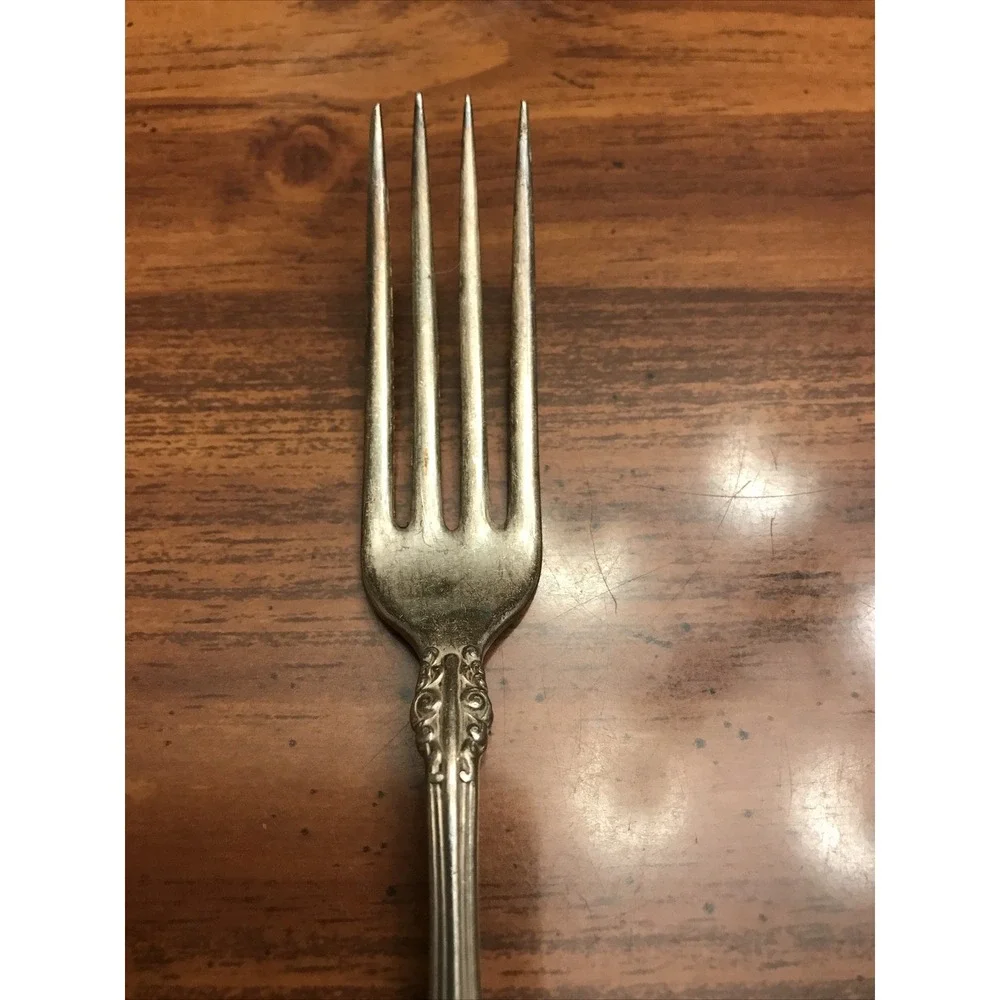 1847 rogers bros xs triple silver plate flatware Fork‎ Engraved